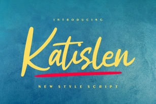 Katislen | New Style Script Font Font Download
