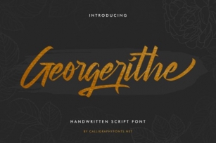 Georgerithe Font Download