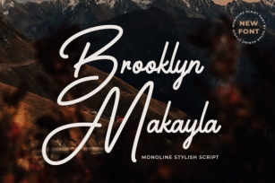 Brooklyn Makayla Font Download