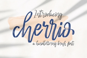 Cherrio Brush Font Download