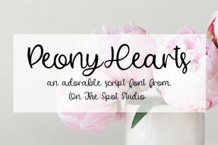Peony Hearts Font Download