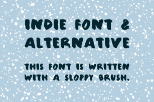 Sloppy brush font Font Download
