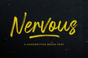 Nervous Brush Font Font Download