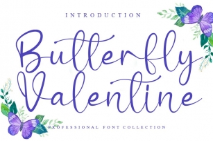 Butterfly Valentine Font Download