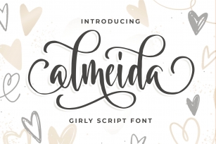 Almeida Girly Script Font Font Download