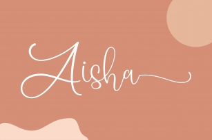 Aisha - a lovely script font Font Download