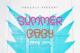 SUMMER BABY - Summer Fun Font for Crafter Font Download
