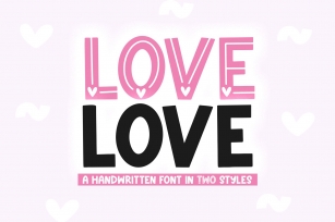 Love Love - Cute Valentines Day Font Font Download