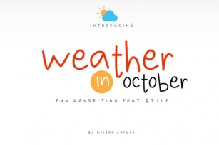 Weather in October Font Download