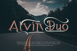 Alvin Duo - 5 Font styles and 150+ Swashes Font Download
