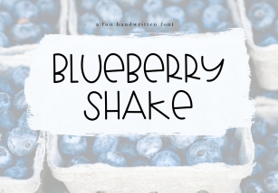 Blueberry Shake - A Fun Handwritten Font Font Download
