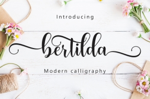Bertilda Script Font Download