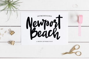 NEWPORT BEACH Font Font Download