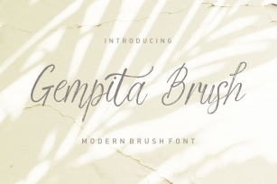 Gempita Brush Font Download
