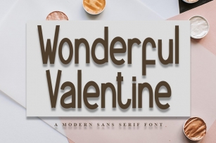 Wonderful Valentine - A modern Sans Serif Font Font Download