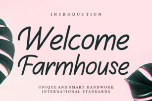 Welcome Farmhouse Font Download