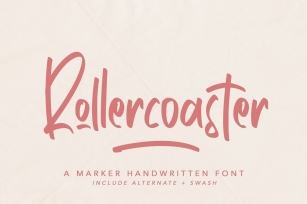 Rollercoaster - Marker Font Font Download
