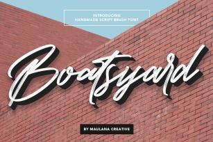 Boatsyard Handmade Script Brush Font Font Download