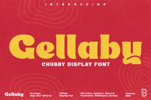 Gellaby - Chubby Display Font Font Download