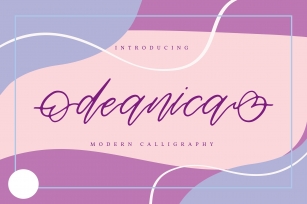 Deanica | Modern Calligraphy Font Font Download