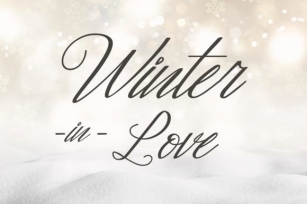 Winter in Love Font Download
