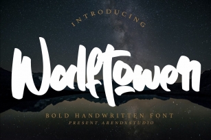 Walftower - Bold Handwritten Font Font Download