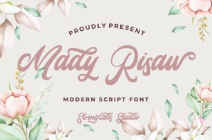 Mady Risaw - Modern Script Font Font Download