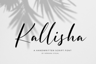 Kallisha - Handwritten Script Font Download