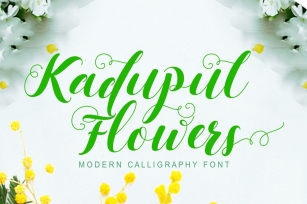 Kadupul Flowers Font Download
