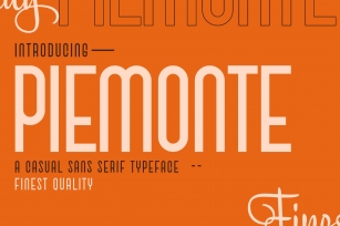 Piemonte - Casual Sans Serif Font Font Download