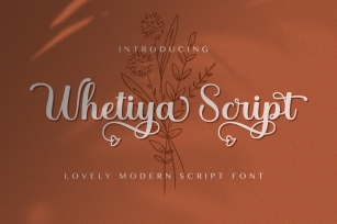 Whetiya - Love Script Font Font Download