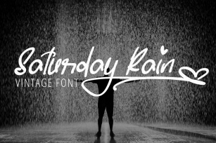 Saturday Rain - Lovely Vintage Handwritten Font Font Download
