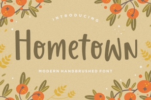 Hometown Modern Handbrushed Font Font Download