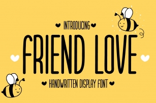 Friend Love - Handwritten Display Font Font Download
