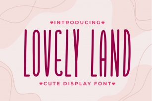 Lovely Land - Cute Display Font Font Download