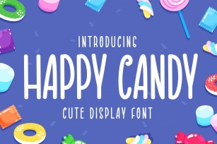 Happy Candy - Cute Display Font Font Download
