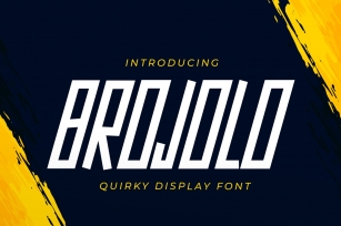 Brojolo - Quirky Display Font Font Download