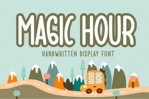 Magic Hour - Handwritten Display Font Font Download