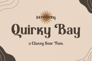 Quirky Bay - Classy Serif Font Font Download