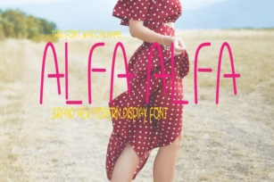 Alfa Alfa Font Download