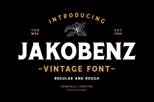 Jakobenz - Vintage Serif Font Font Download