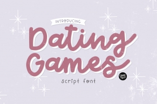 DATING GAMES Romantic Script Font Download