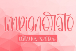 Impignorate A Quirky Fun Font Duo Font Download