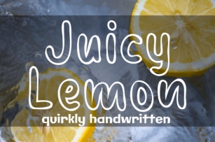 Juicy Lemon Font Download
