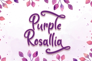 Purple Rosallia Font Download