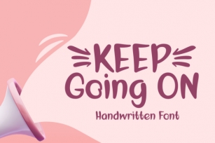 Keep Going on Font Download