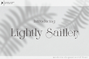 Lightly Sailler Font Download
