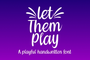 Let Them Play Font Download