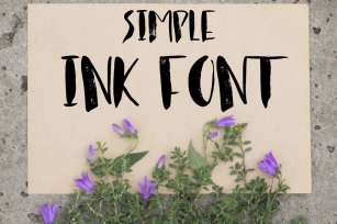 Simple ink font Font Download