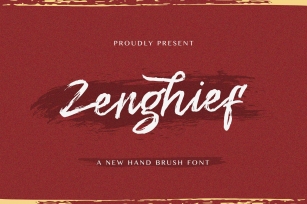 Zenghief - Hand Brush Font Font Download
